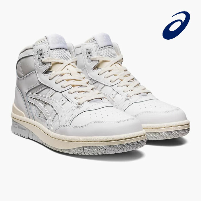 【楽天市場】アシックス スニーカー 白 メンズ レディース ミッドカットASICS EX89 MT 1203A296.100 レザー オール