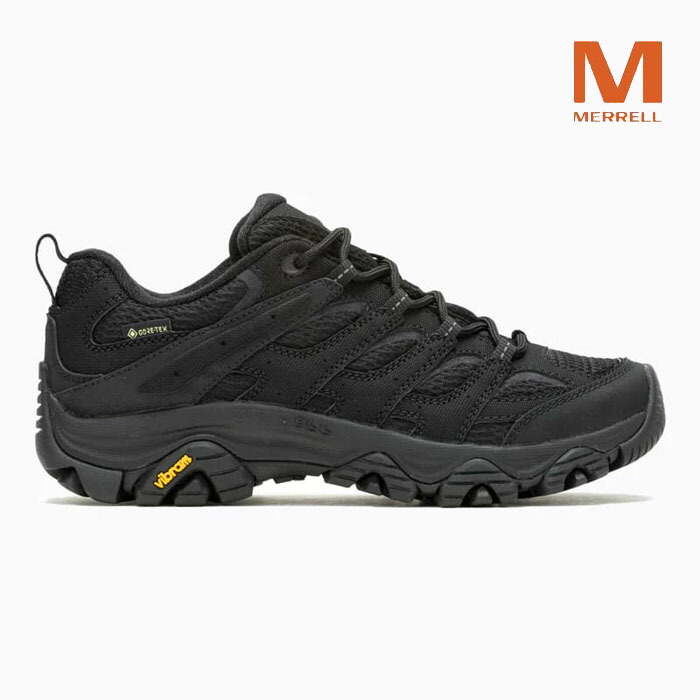 【最強配送】メレル ハイキングシューズ モアブ 3 シンセティック ゴアテックス ウィメンズ MERRELL MOAB 3 SYNTHETIC GORE-TEX W J500426 レディース 黒 防水 透湿 軽量 ビブラムソール Vibram｜スニーカー 坊主