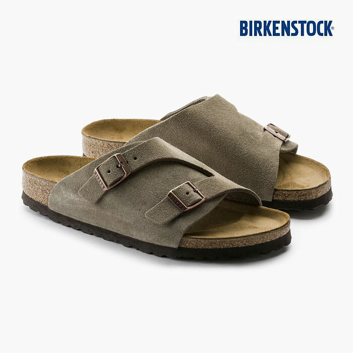 【最強配送】ビルケンシュトック チューリッヒ 普通幅 メンズ レディース トープ ベージュ スエード BIRKENSTOCK ZURICH LEVE TAUPE 0050461 ストラップサンダル