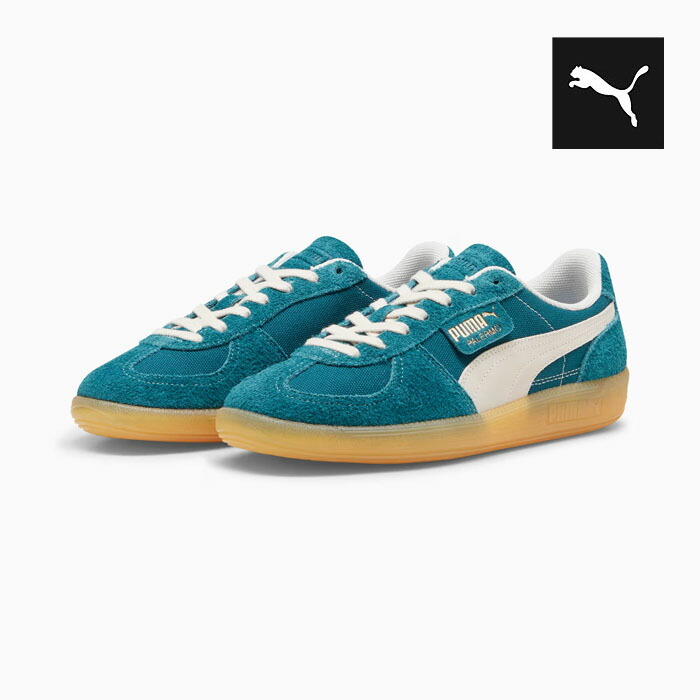 プーマ PUMA パレルモ ビンテージ スニーカー メンズ レディース 緑 ガムソール PALERMO VINTAGE 396841-06 人気 復刻|スニーカー 坊主