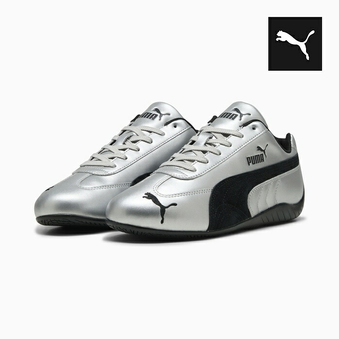 【最強配送】プーマ スピードキャット PUMA レディース スニーカー SPEEDCAT METALLIC 403689-01 メタリック シルバー レザー