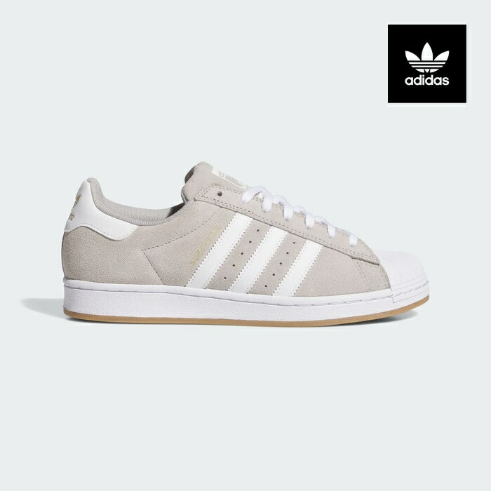 アディダス スニーカー スーパースター メンズ ADIDAS SKATEBOARDING SUPERSTAR ADV KI5733 グレー ベージュ スエード スケシュー スケートシューズ 14,300円
