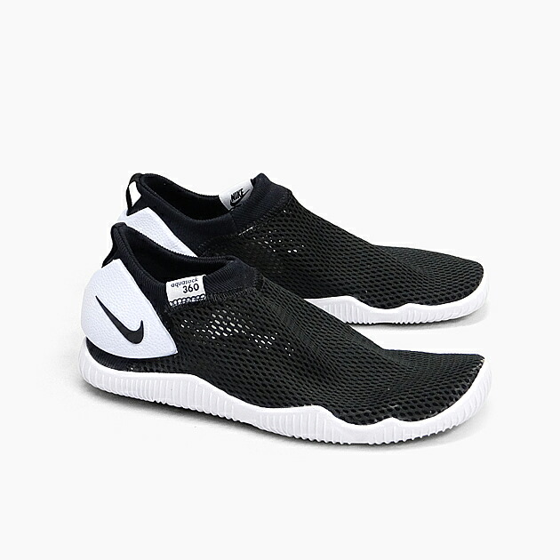 楽天市場 ナイキ キッズ スニーカー ウォーターシューズ アクアソック 360 Nike Aqua Sock 360 Gs Ps 003 Black Black White ブラック ホワイト 黒白 Kids Sneaker 水陸両用シューズ プレゼント スニーカー 坊主