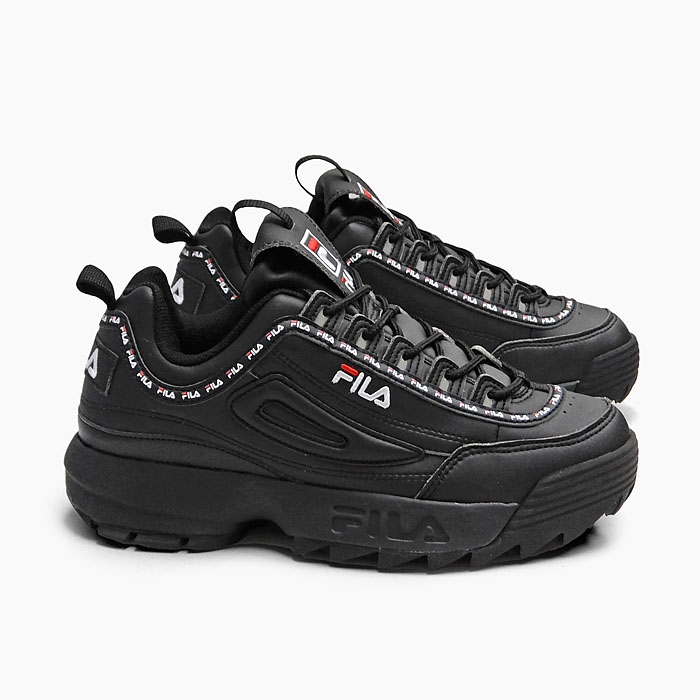 楽天市場 フィラ メンズ レディース スニーカー ディスラプター2 Fila Disruptor 2 Tapey Tape Black F0494 1092 黒 オールブラック 靴 定番 Men S Ladies Sneaker スニーカー 坊主