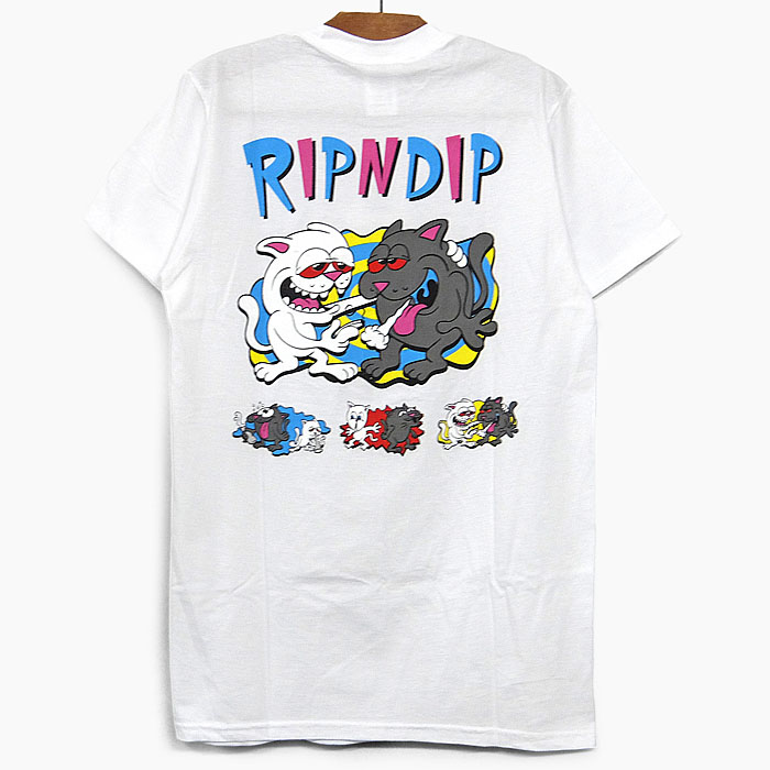 新色登場】 【RIPNDIP】アシッド加工 バックプリントTシャツ ＊送料 