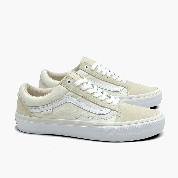 楽天市場 Off Vans バンズ オールドスクール プロ Old Skool Pro Vn0a45jcqjm Marshmallow White ヴァンズ スエード キャンバス スニーカー ベージュ ホワイト メンズ スニーカー 坊主