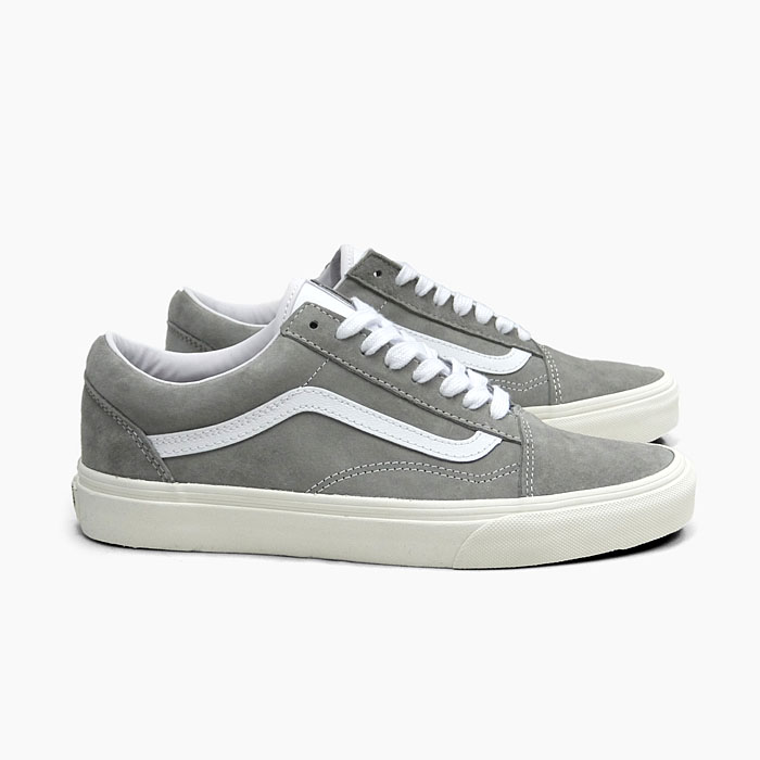 Off Vans バンズ オールドスクール ヴァンズ レディース スニーカー スウェード グレー Old Skool Pig Suede Drizzle Snow White Vn0a4bv518p Usa企画 スニーカー 坊主