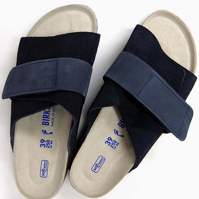 Birkenstock Kyoto ビルケンシュトック キョウト ネイビー メンズ レディース ヌバック スウェード レザー ソフトフットベッド ビルケン チューリッヒ 最大86 オフ