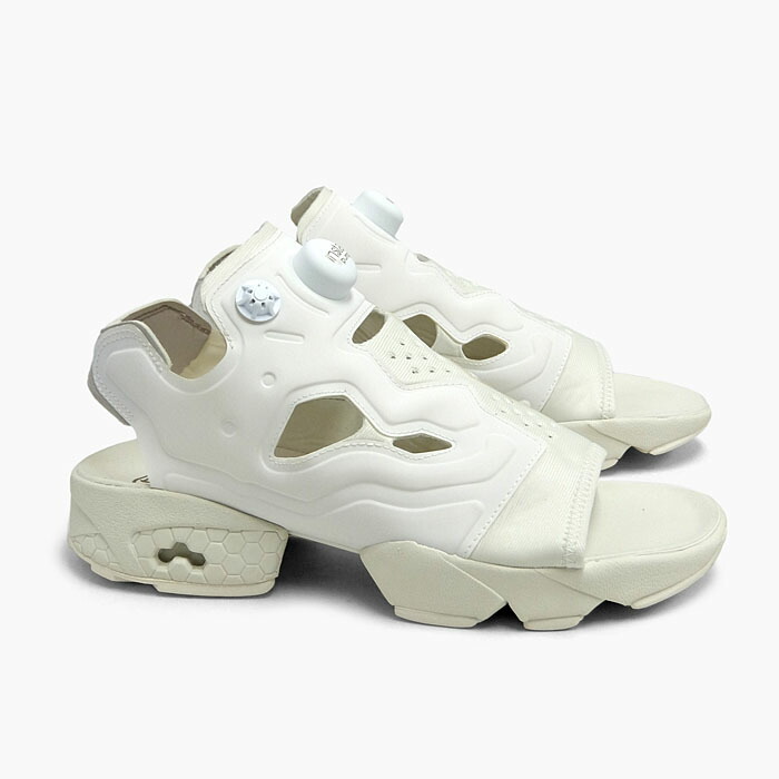 楽天市場 10 Off Reebok Instapump Fury Sandal Gw48 リーボック インスタポンプフューリー サンダル メンズ レディース サンダル 白ベージュ グレー リーボッククラシック 厚底 スリッポン スニーカー 坊主