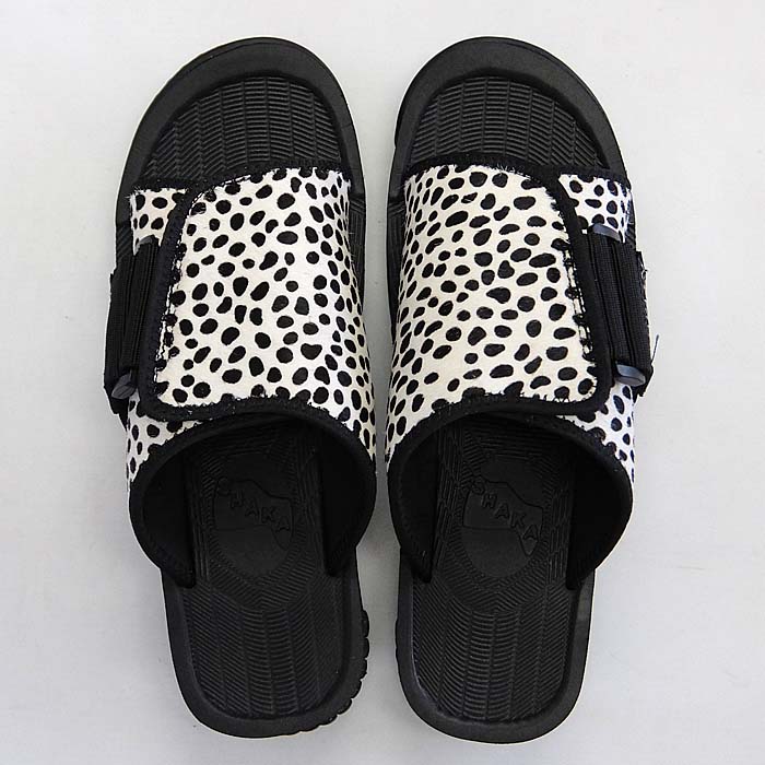 サンダル シャカ エックスパッカー Shaka Dalmatian Cowhair シャカ メンズ 坊主 カウヘアー サンダル メンズ レディース ダルメシアン柄 白黒 牛革 スポーツサンダル スライド スニーカー シャカ Cowhair レディース X Packer Shaka