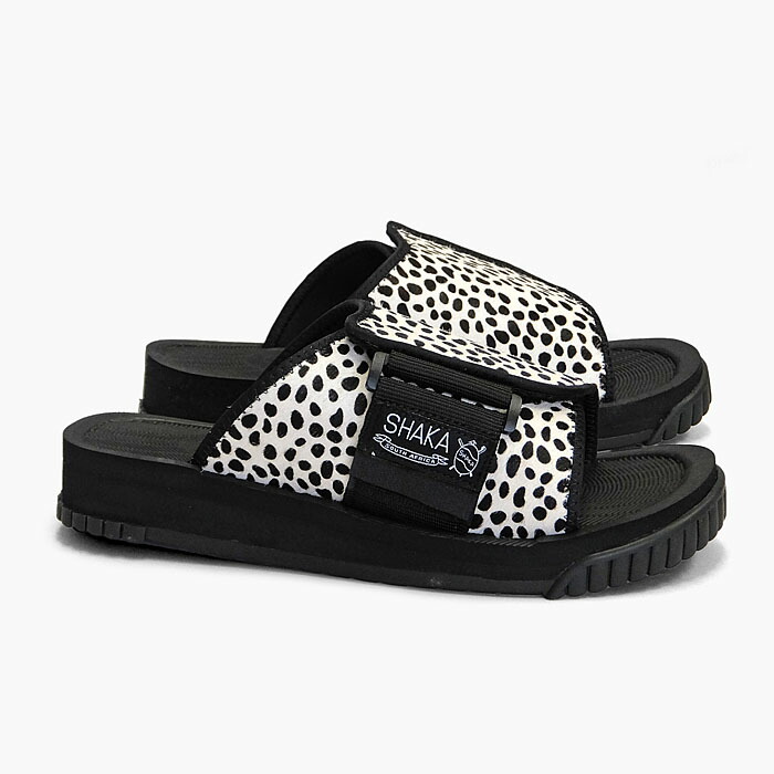 サンダル シャカ エックスパッカー Shaka Dalmatian Cowhair シャカ メンズ 坊主 カウヘアー サンダル メンズ レディース ダルメシアン柄 白黒 牛革 スポーツサンダル スライド スニーカー シャカ Cowhair レディース X Packer Shaka