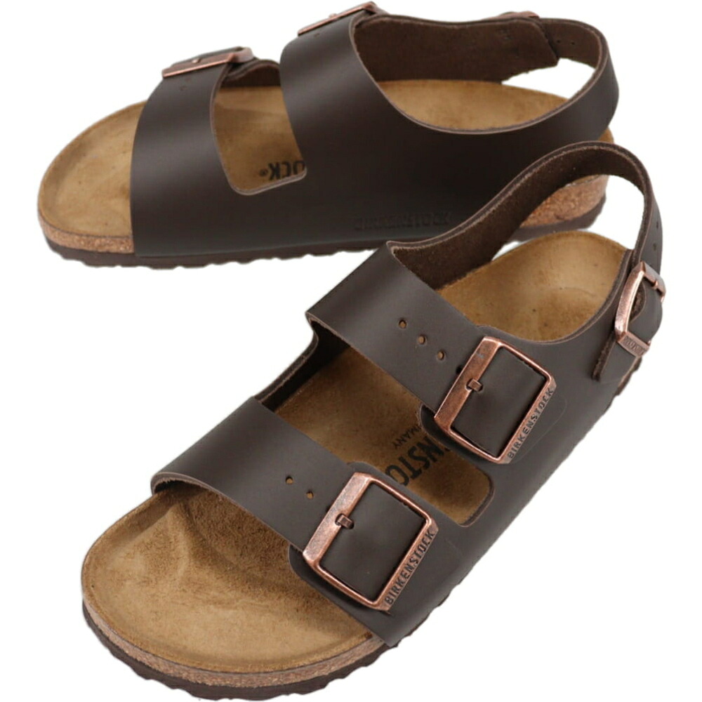 ４月限定！最大全額ポイント還元※要エントリー ビルケンシュトック BIRKENSTOCK サンダル ミラノ Milano ダークブラウン 34103 ナロー幅【GJOK】