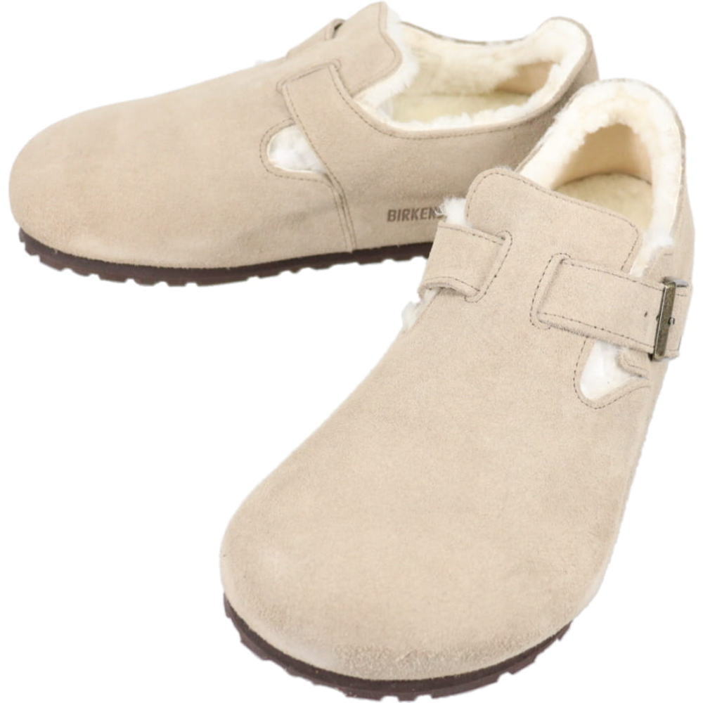 ７月限定！最大全額ポイント還元※要エントリー ビルケンシュトック BIRKENSTOCK メンズ サンダル ロンドン シアリング London Shearling トープ 1028235 レギュラー幅【GJON】｜すにーかー倉庫