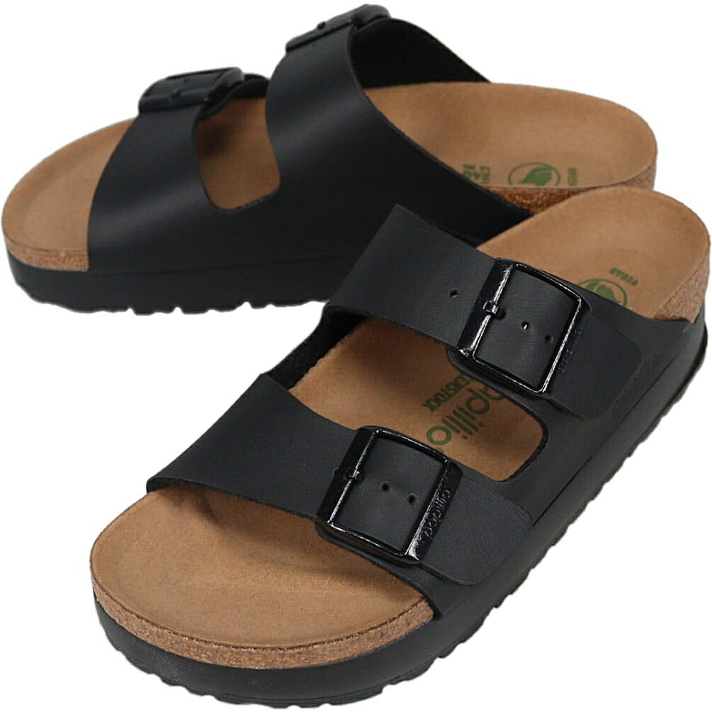 ７月限定！最大全額ポイント還元※要エントリー ビルケンシュトック BIRKENSTOCK サンダル アリゾナ フレックス プラットフォーム Arizona Flex Platform ブラック ナロー幅 1027395【GKOJ】｜すにーかー倉庫