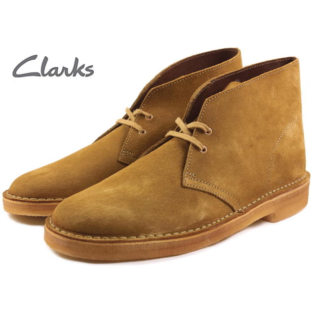 orange clarks desert boots
