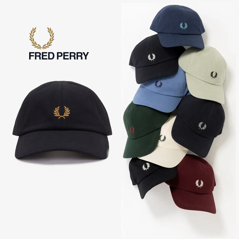 ４月限定！最大全額ポイント還元※要エントリー フレッドペリー FRED PERRY 帽子 ピケ クラシック キャップ Pique Classic Cap HW2295 13B 14B 15B 267 58B 597 843 S23 T73 U12【GKOG】