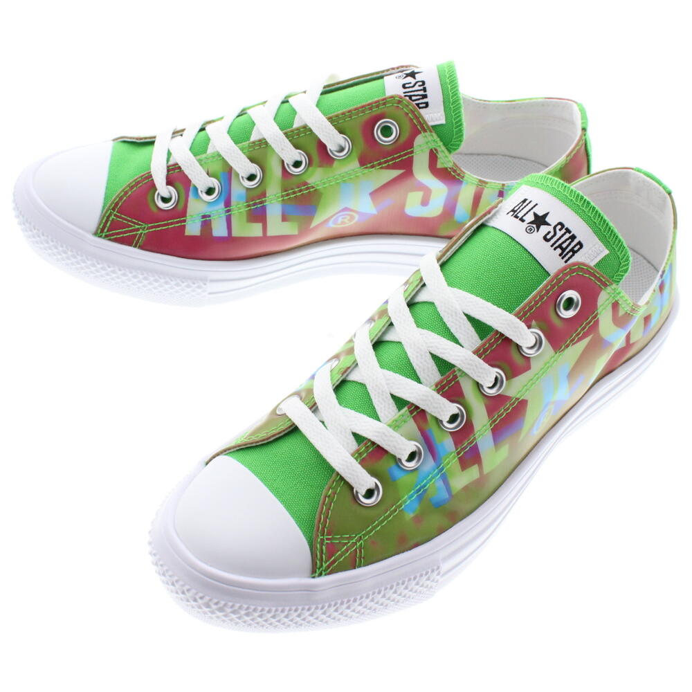 最先端 楽天市場 コンバース Converse スニーカー オールスター ライト レンチキュラー ビッグロゴ オックス All Star Light Lenticular Biglogo Ox グリーン ピンク Gool すにーかー倉庫 在庫有 Lexusoman Com