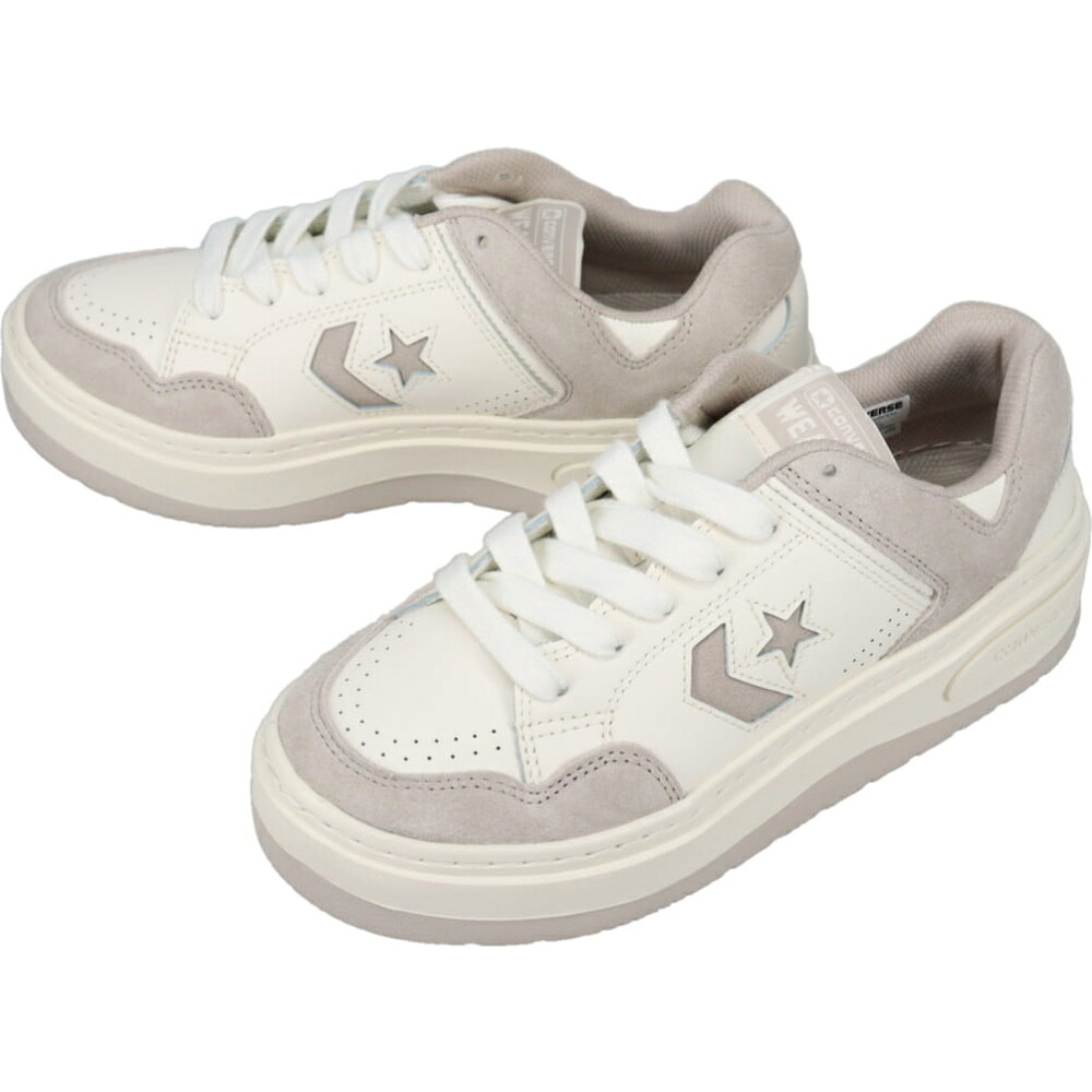 ４月限定！最大全額ポイント還元※要エントリー コンバース CONVERSE スニーカー ウエポン PLTS SD OX WEAPON PLTS SD OX ホワイト/グレージュ WHT/GRG 【GJOF】
