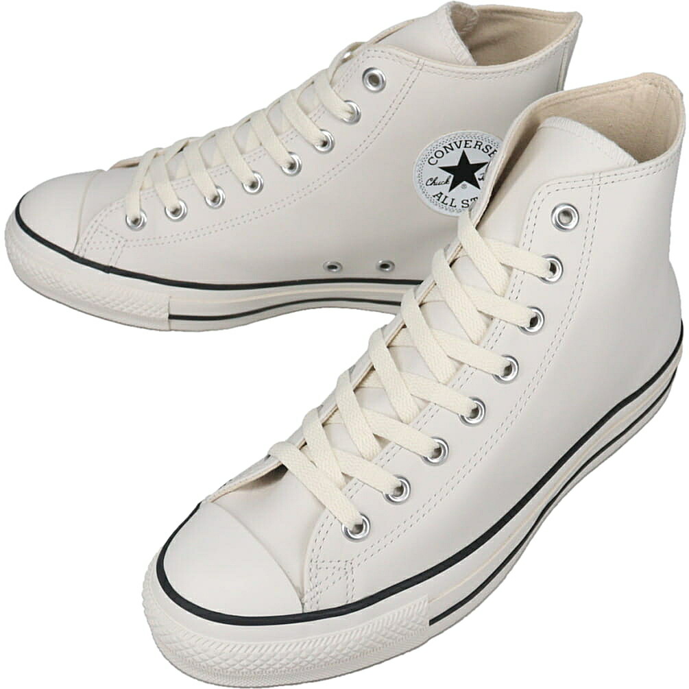 ４月限定！最大全額ポイント還元※要エントリー 定番 コンバース CONVERSE スニーカー レザー オールスター R ハイ LEATHER ALL STAR R HI WHITE ホワイト 【GIOH】