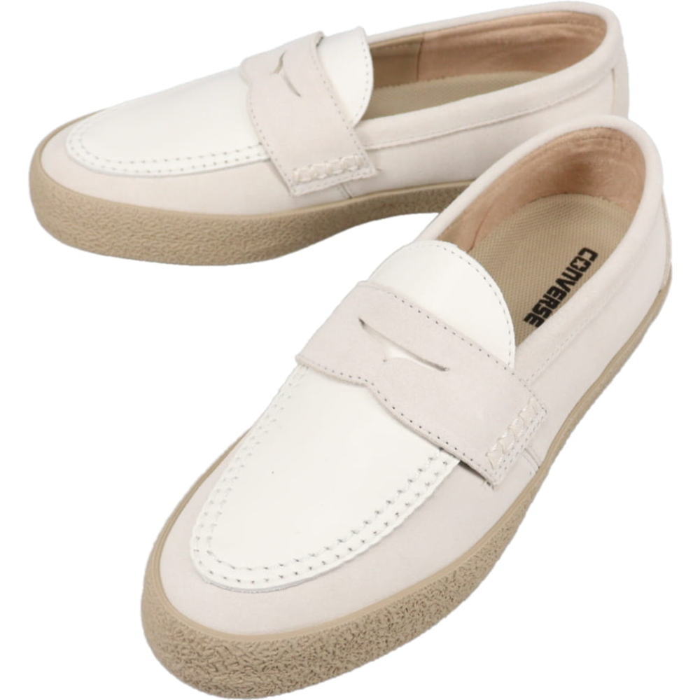 ４月限定！最大全額ポイント還元※要エントリー コンバース CONVERSE CS ローファー 2 スケート CS LOAFER II SK ベージュ/ホワイト 1SE768【GJFO】