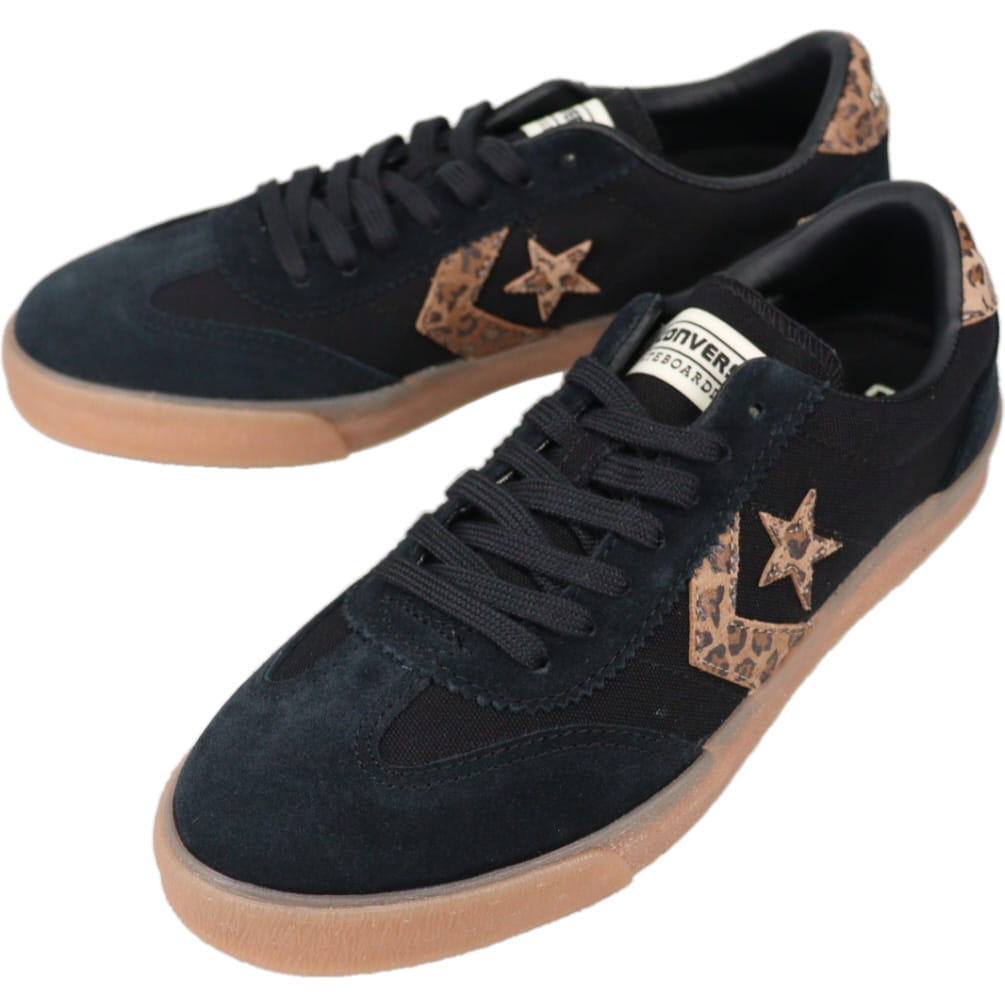 ７月限定！最大全額ポイント還元※要エントリー コンバース CONVERSE スニーカー ロードクラシック SK LD OX ROADCLASSIC SK LD OX ブラック/レパード BLK/LEO 1SF147 33702930【GKOJ】｜すにーかー倉庫