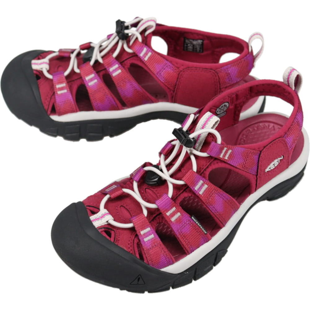 ４月限定！最大全額ポイント還元※要エントリー キーン KEEN ウィメンズ サンダル ニューポート エイチツー NEWPORT H2 ボージョレ/スターホワイト 1030547【GJOG】