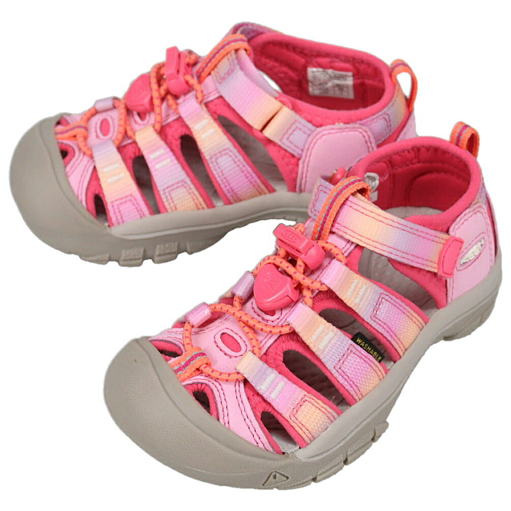 ４月限定！最大全額ポイント還元※要エントリー 定番 キーン KEEN キッズ サンダル ニューポート エイチツー NEWPORT H2 ホットピンク/オーキッドペタル 1030875 CHILDREN(15cm～19.5cm) 子供【GJOI】