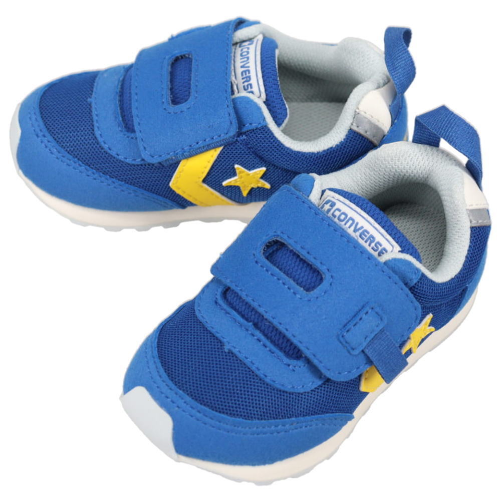 ４月限定！最大全額ポイント還元※要エントリー コンバース CONVERSE スニーカー ベビー RS BABY RS ブルー/イエロー BLU/YEL 7SF019 子供【GKOF】