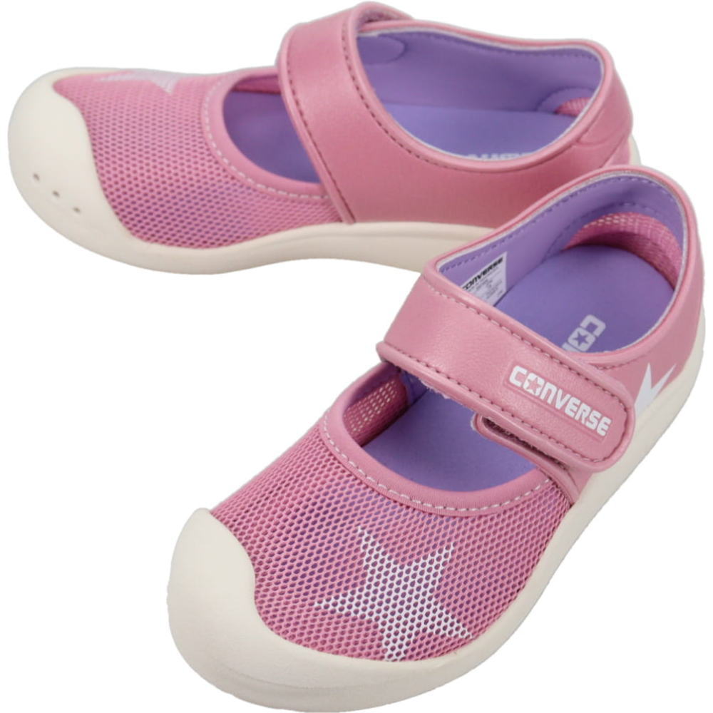 ４月限定！最大全額ポイント還元※要エントリー コンバース CONVERSE キッズ CV ST サンダル KID'S CV ST SANDAL ピンク/ホワイト 3SF009 子供【GKOH】