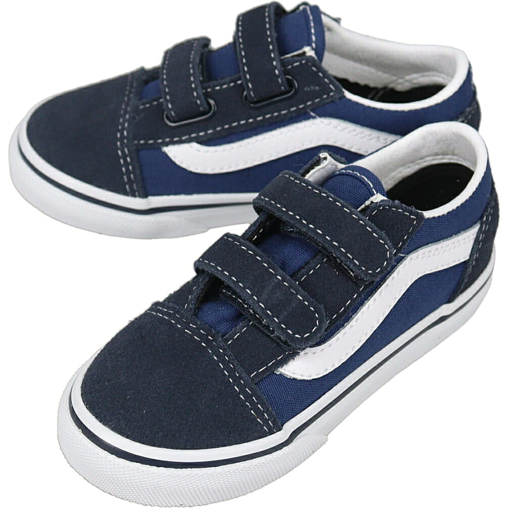 ４月限定！最大全額ポイント還元※要エントリー ヴァンズ VANS スニーカー トドラー オールドスクール V Old Skool V ネイビー VN000D3YNVY 子供【GKOH】