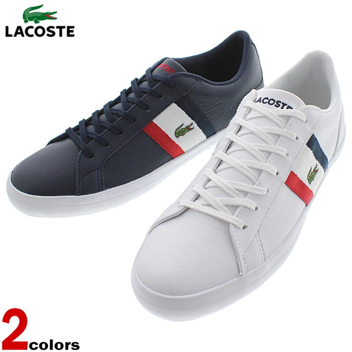 楽天市場 定番 ラコステ Lacoste スニーカー レロンド 119 3 Lerond 119 3 Cma0045 ホワイト レッド ネイビー 394 ネイビー ホワイト レッド 7a2 Fnoj すにーかー倉庫