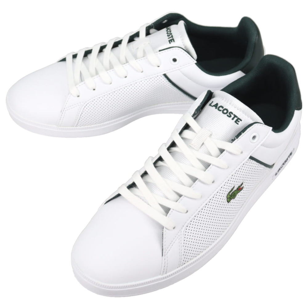 ４月限定！最大全額ポイント還元※要エントリー ラコステ LACOSTE ライト ベース LITE BASE 224 1 SMA 48SMA0113 1R5 ホワイト/ダークグリーン【GION】