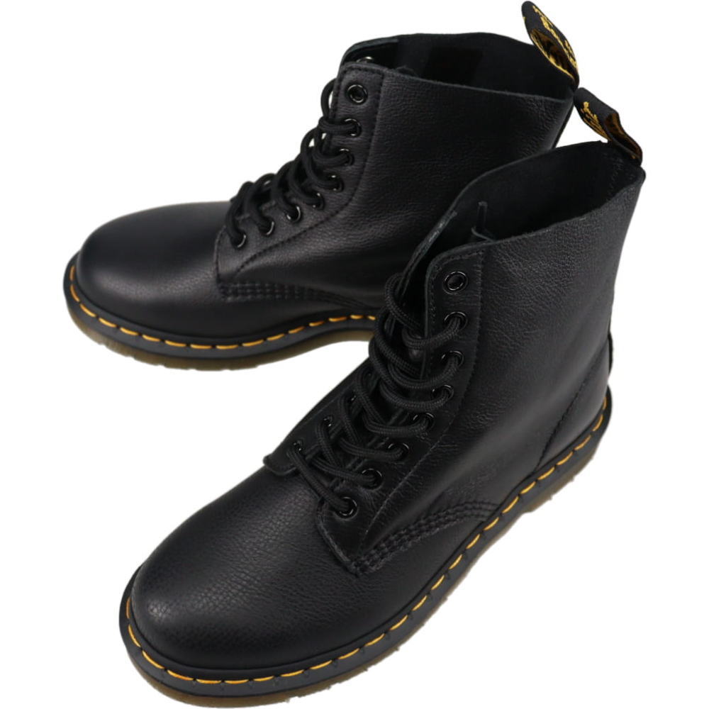 ４月限定！最大全額ポイント還元※要エントリー 交換返品送料無料 ドクターマーチン Dr.Martens 1460 PASCAL VIRGINIA 8 ホールブーツ BLACK ブラック 13512006【GJOF】
