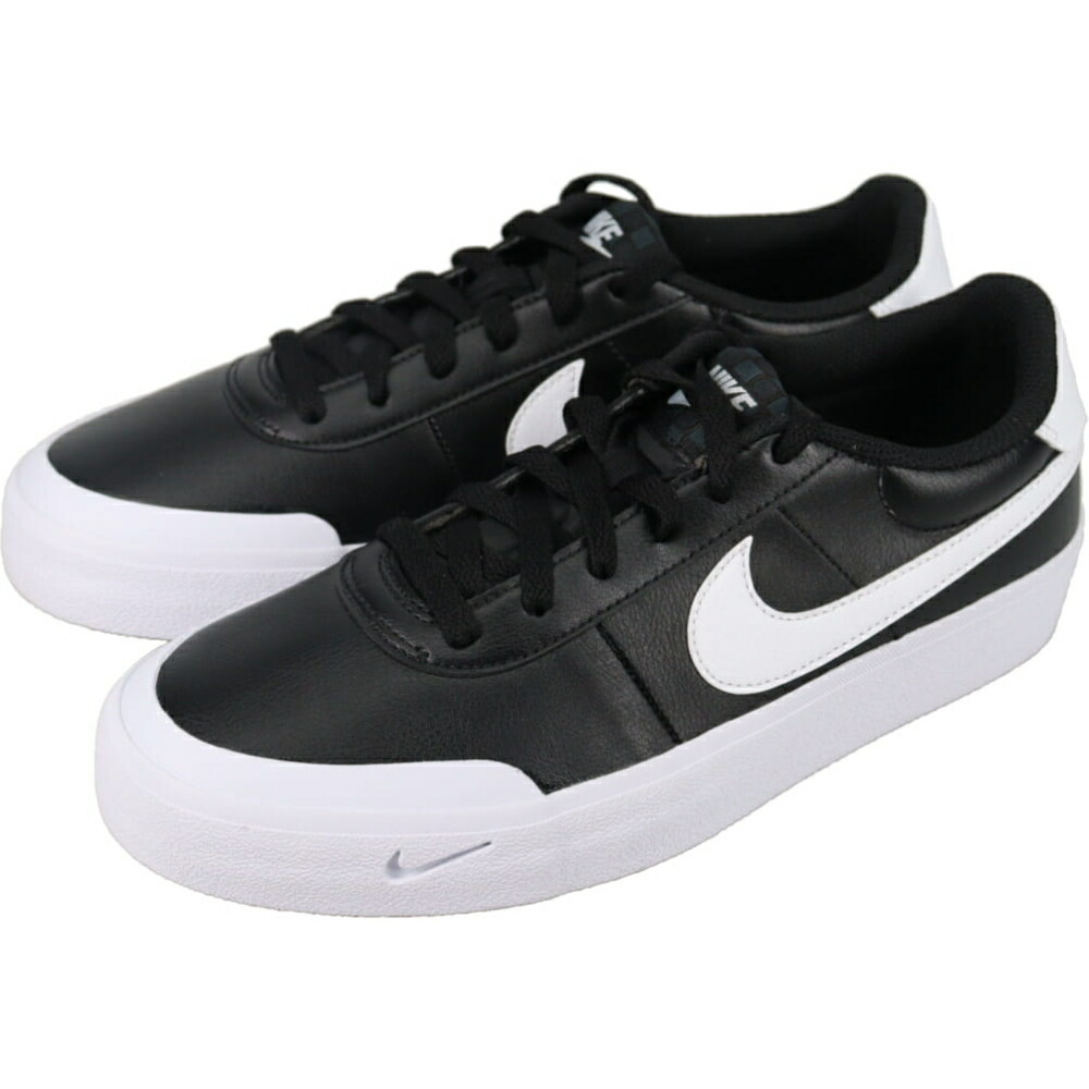 ４月限定！最大全額ポイント還元※要エントリー ナイキ NIKE スニーカー コート ショット COURT SHOT FQ8146 002 ブラック/ホワイト 【GJOF】