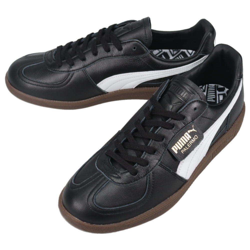 ７月限定！最大全額ポイント還元※要エントリー プーマ PUMA スニーカーパレルモ レザー MIJ PALERMO LTH MIJ プーマブラック/プーマホワイト 402384 01【GIFF】｜すにーかー倉庫