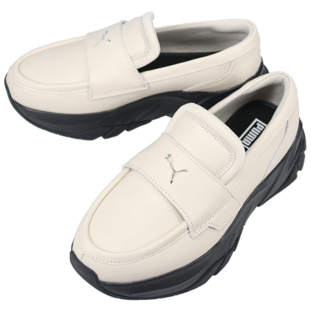４月限定！最大全額ポイント還元※要エントリー プーマ PUMA SOPHYR ローファー ウィメンズ SOPHYR Loafyr Wns アルパインスノー/プーマブラック Alpine Snow-PUMA Black 397730 02【GJOH】