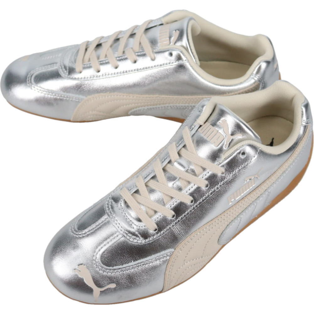 4月限定!最大全額ポイント還元※要エントリー プーマ PUMA スニーカー スピードキャット シルバー ウィメンズ Speedcat Silver Wns Alpine Snow-Gum 406881 02【GKOG】