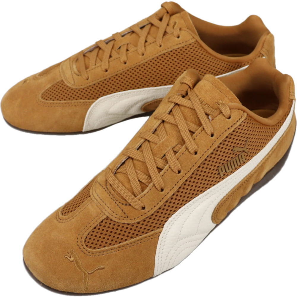 ７月限定！最大全額ポイント還元※要エントリー プーマ PUMA スニーカー スピードキャット メッシュ Speedcat Mesh オーセンティックゴールド/ガム 404370 05【GKOJ】｜すにーかー倉庫