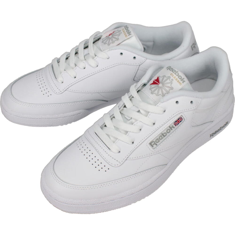 ４月限定！最大全額ポイント還元※要エントリー リーボック Reebok スニーカー クラブ シー 85 CLUB C 85 ホワイト/シャークグレー 100000154 AR0455 定番【GGOK】