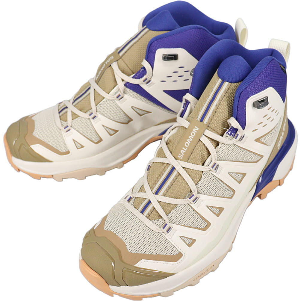 ４月限定！最大全額ポイント還元※要エントリー サロモン salomon ハイキングシューズ X ULTRA 360 EDGE MID GTX ブリーチサンド/ケルプ/スペクトラムブルー 473781【GIOG】