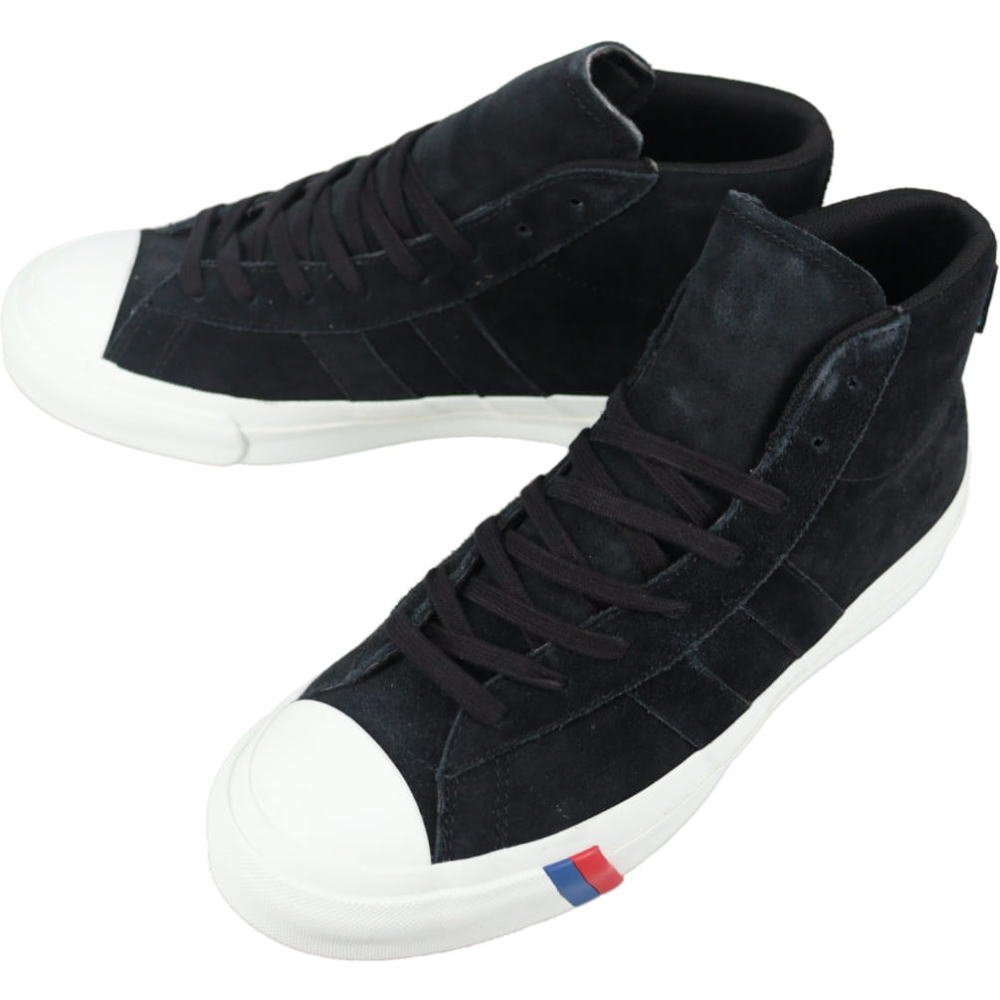 ７月限定！最大全額ポイント還元※要エントリー プロケッズ PRO-keds スニーカー ロイヤル プラス スエード ハイ ウォータープルーフ ROYAL PLUS SUEDE HI WP ブラック PN1121WP【GJOG】｜すにーかー倉庫 13,728円