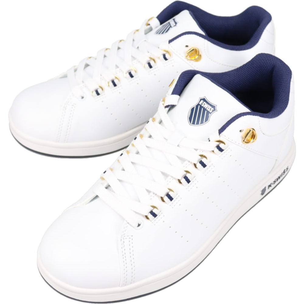 ４月限定！最大全額ポイント還元※要エントリー ケースイス K・SWISS スニーカー KS 100 ホワイト/ゴールド WH/GD 2KSU-100【GIFF】