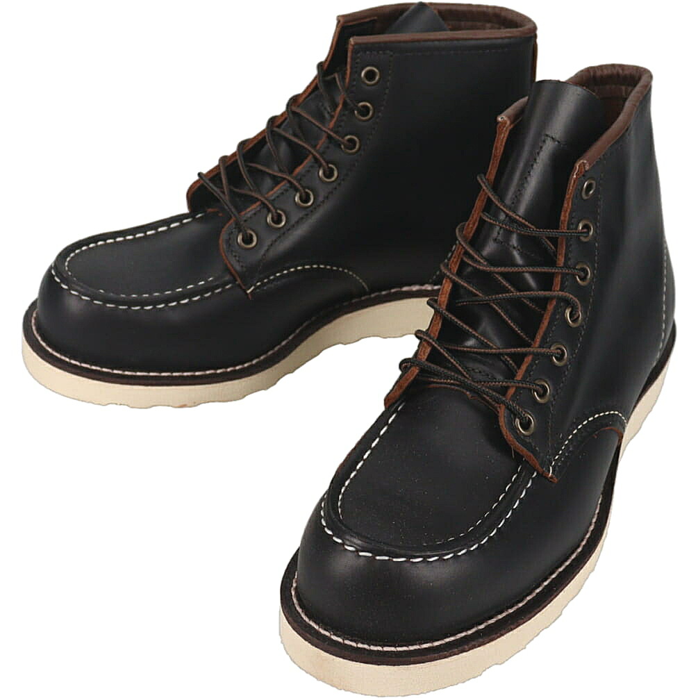 ７月限定！最大全額ポイント還元※要エントリー レッドウィング RED WING 6インチ クラシック モック 6-INCH CLASSIC MOC ブラック BLACK 08849 【GKOG】｜すにーかー倉庫