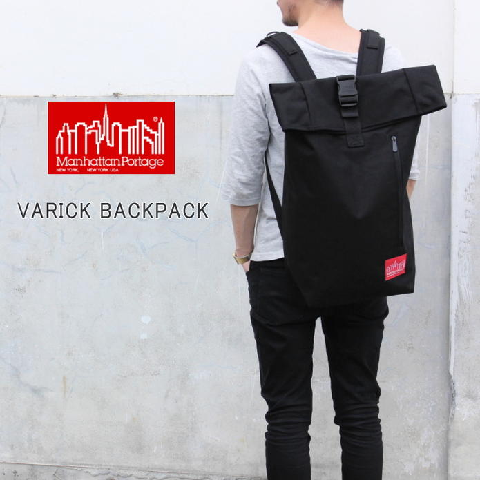 ４月限定！最大全額ポイント還元※要エントリー 定番 マンハッタンポーテージ Manhattan Portage バッグ ヴァリック バックパック VARICK BACKPACK ブラック 1253 BLK［BG］