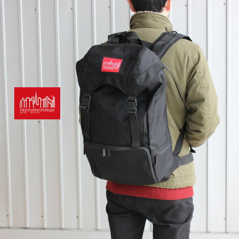 ７月限定！最大全額ポイント還元※要エントリー 定番 マンハッタンポーテージ Manhattan Portage バッグ ハイカー バックパック 3 HIKER BACKPACK 3 ブラック 2103-CD-3 BLK［BG］｜すにーかー倉庫