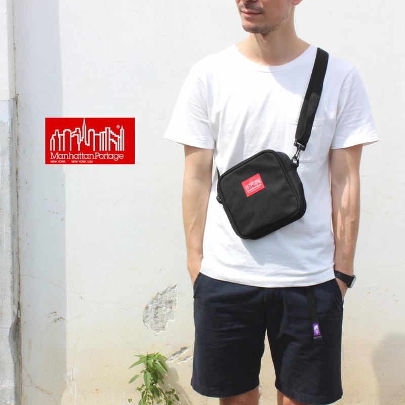 ４月限定！最大全額ポイント還元※要エントリー 定番 マンハッタンポーテージ Manhattan Portage デュアルテ スクエア ショルダー バッグ DUARTE SQUARE SHOULDER BAG ブラック 1529 BLK［BG］