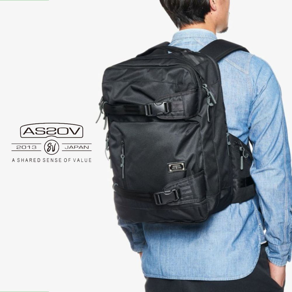 ４月限定！最大全額ポイント還元※要エントリー アッソブ AS2OV コーデュラドビー305D 3WAY バックパック CORDURA DOBBY 305D 3WAY BACK PACK sizeS 061405 BLACK(10) 【GIFF】定番