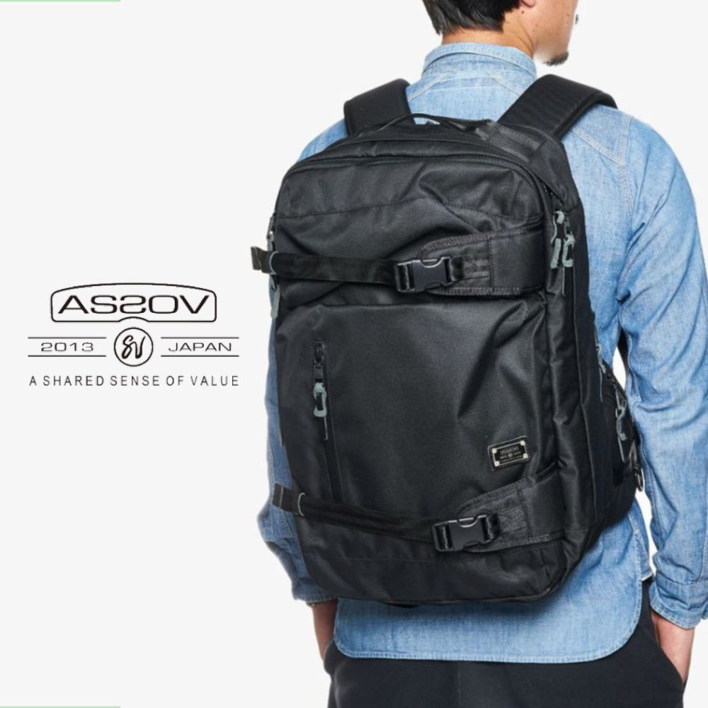 ７月限定！最大全額ポイント還元※要エントリー アッソブ AS2OV コーデュラドビー305D 3WAY バックパック CORDURA DOBBY 305D 3WAY BACK PACK sizeM 061408 BLACK(10) 【GIFF】定番｜すにーかー倉庫