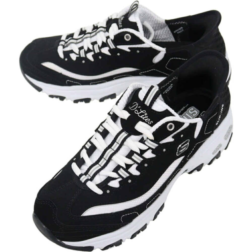 ４月限定！最大全額ポイント還元※要エントリー スケッチャーズ SKECHERS スニーカー ディーライツ - ニュークラシック DLITES-NEW CLASSIC ブラック\\ホワイト BKW 150030 【GJOM】