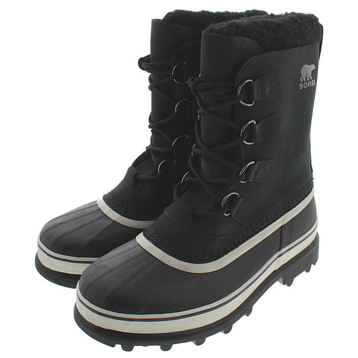 ７月限定！最大全額ポイント還元※要エントリー ソレル SOREL メンズ ブーツ カリブー CARIBOU ブラック/ダークストーン NM1000-016｜すにーかー倉庫